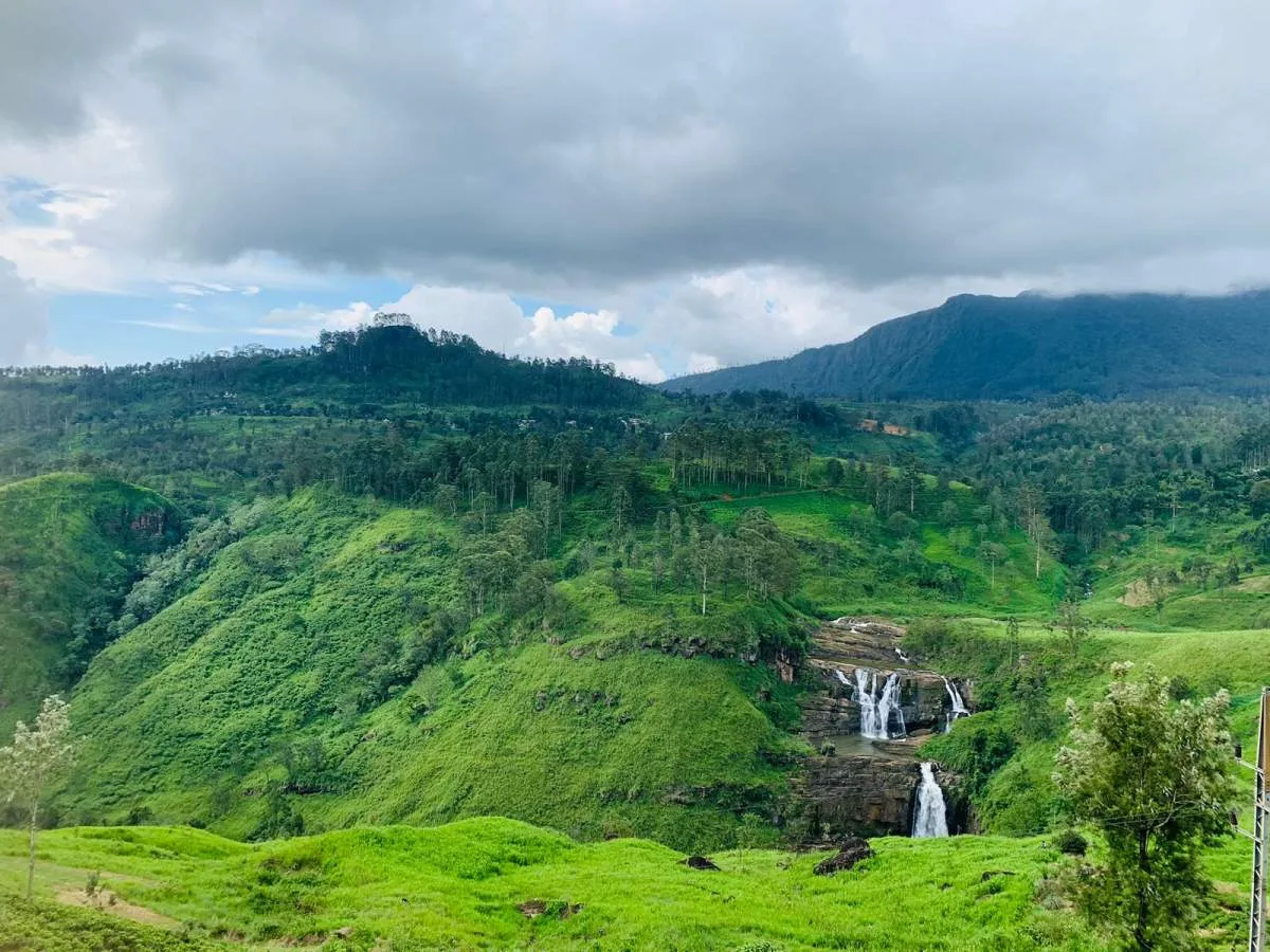 The valley opens